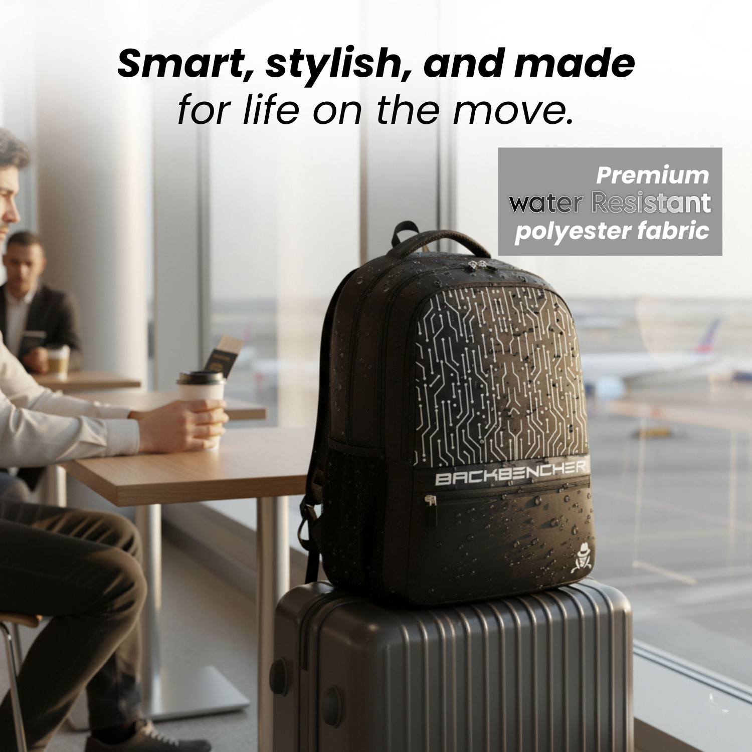Image of MRSAYON Backbencher BAG WITH 2 HIDDEN POCKETS 50 L Trolley Laptop Backpack