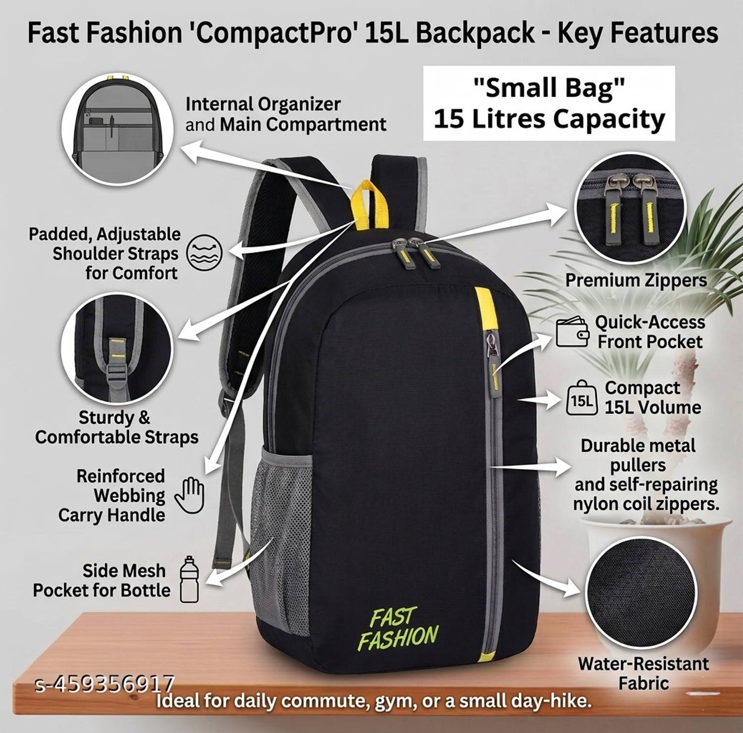 Fast SkyTourister 22L WaterResistant Daypack - Image 3