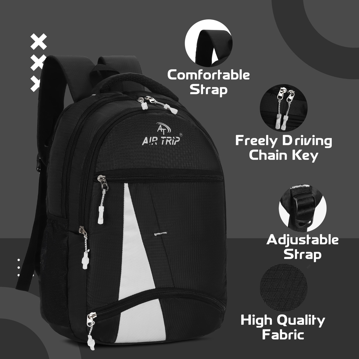 Image of Sonex Large Laptop Backpack Unisex Casual Waterproof Laptop /Office /School /College Rucksack - 25 L
