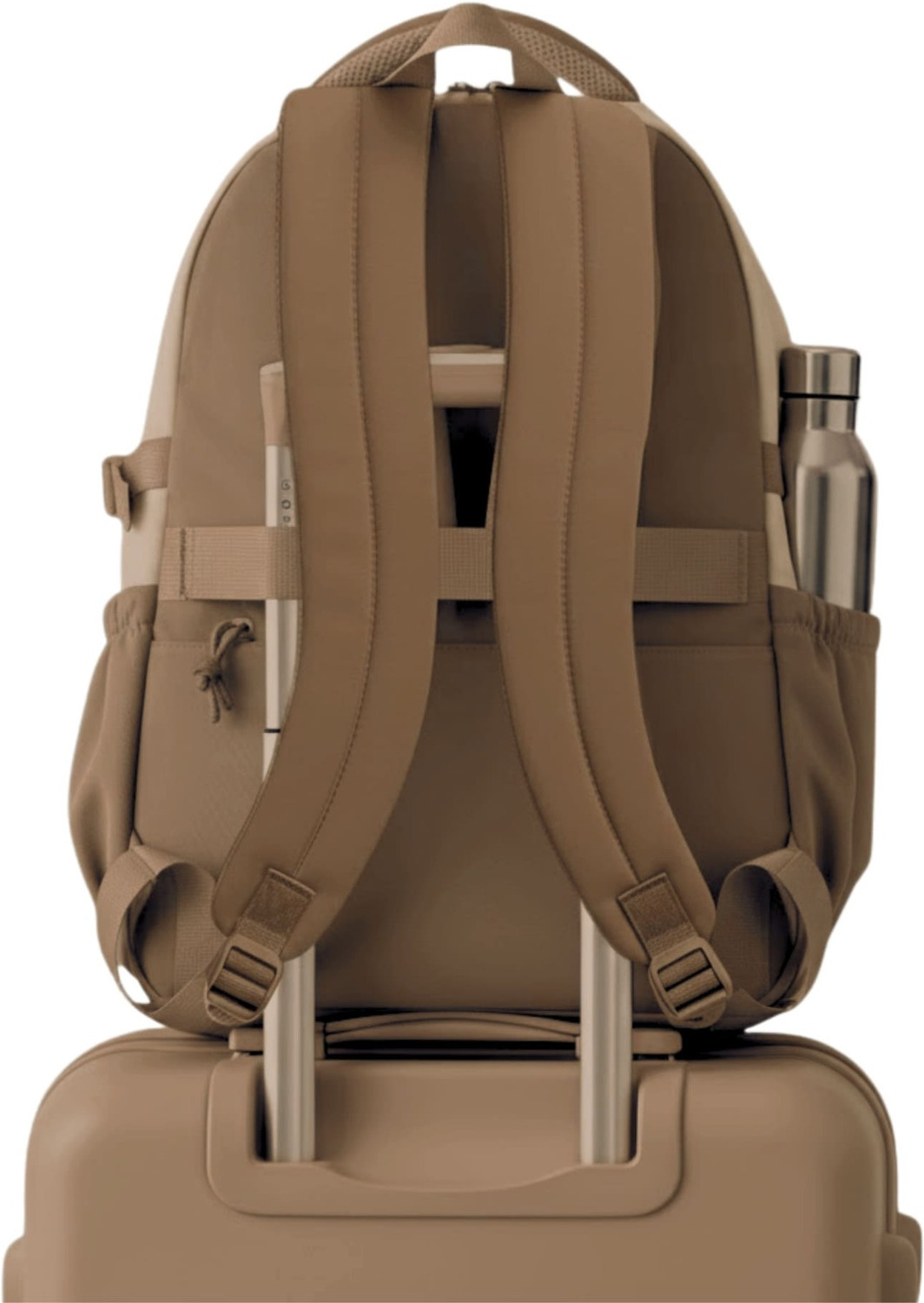 Image of Aximoz Two-tone backpack With Attached Key Chain with matching branding 30 L Backpack