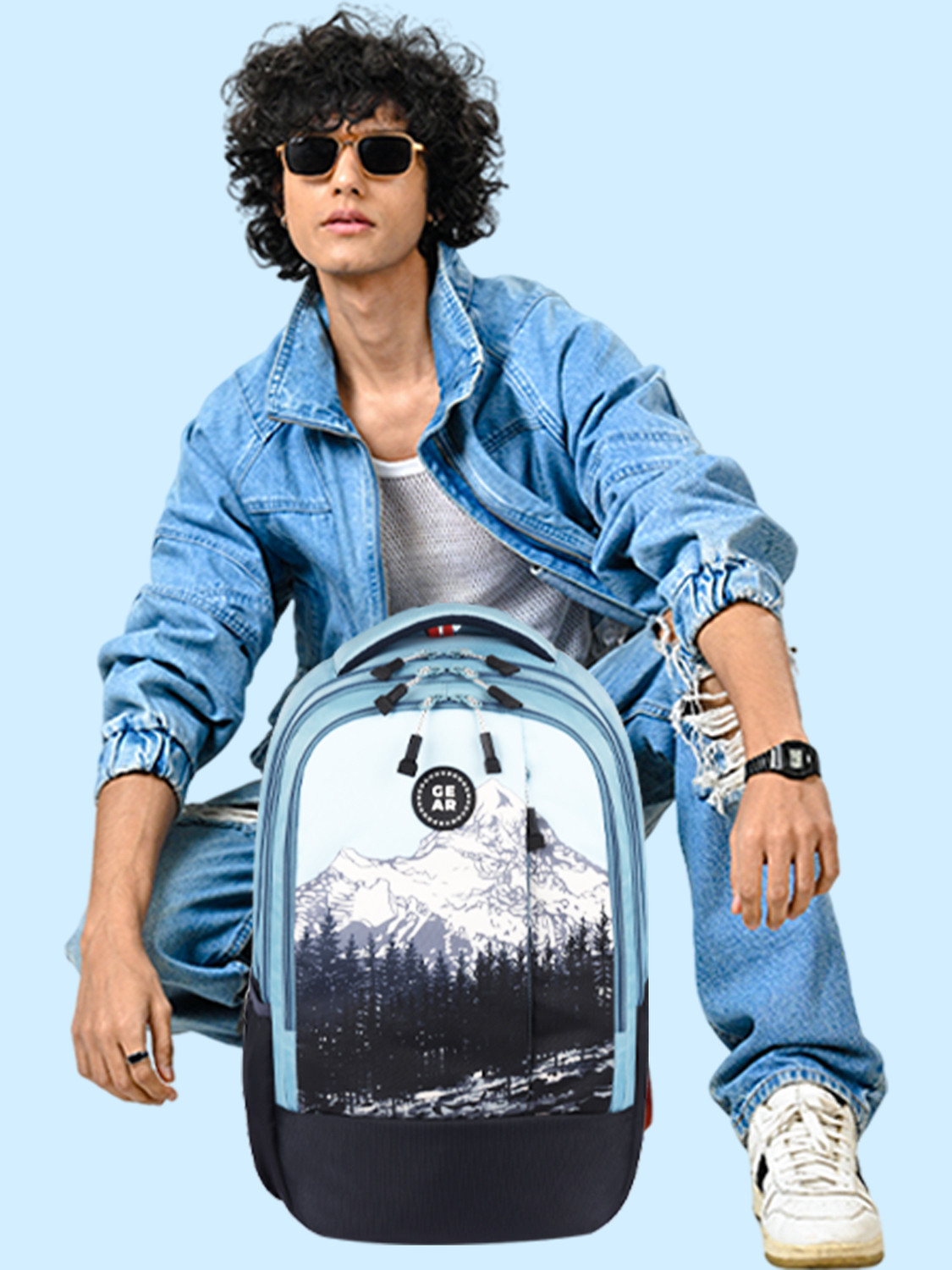 Image of Gear Large 39 L Backpack Alpine 19 inch Boys (Blue)