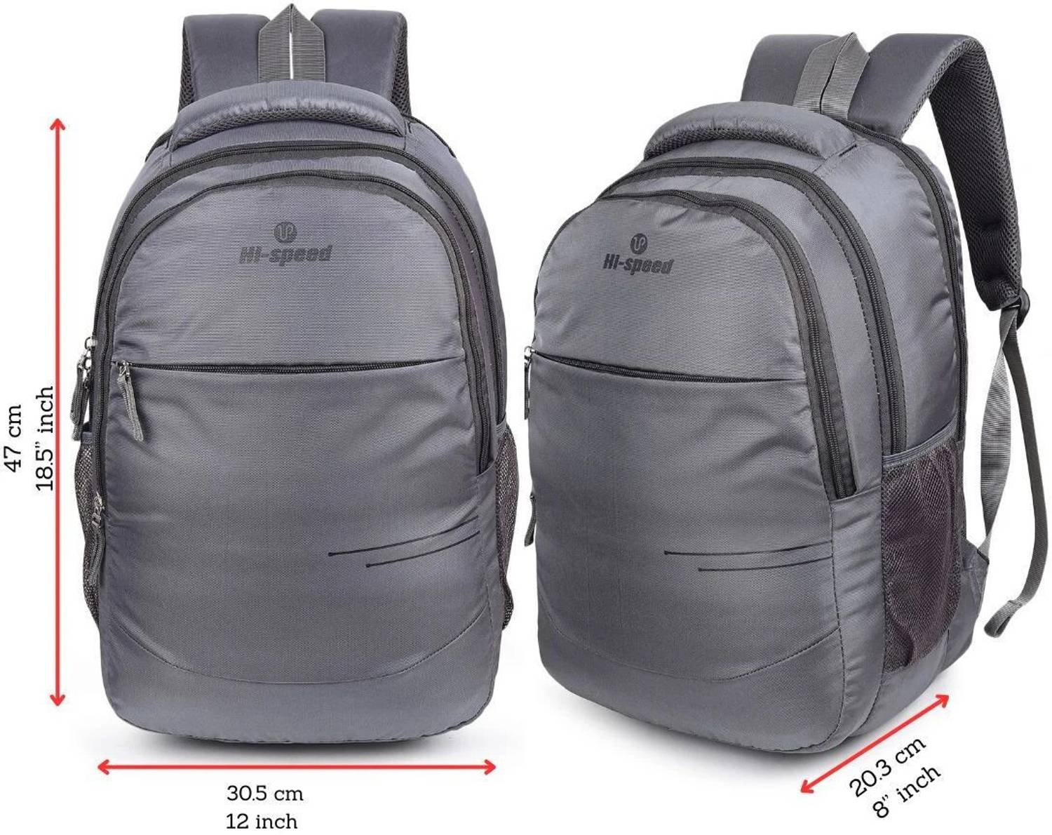HI-SPEED HSIPL-219. 30 L Laptop Backpack GREY - Price in India |  Flipkart.com