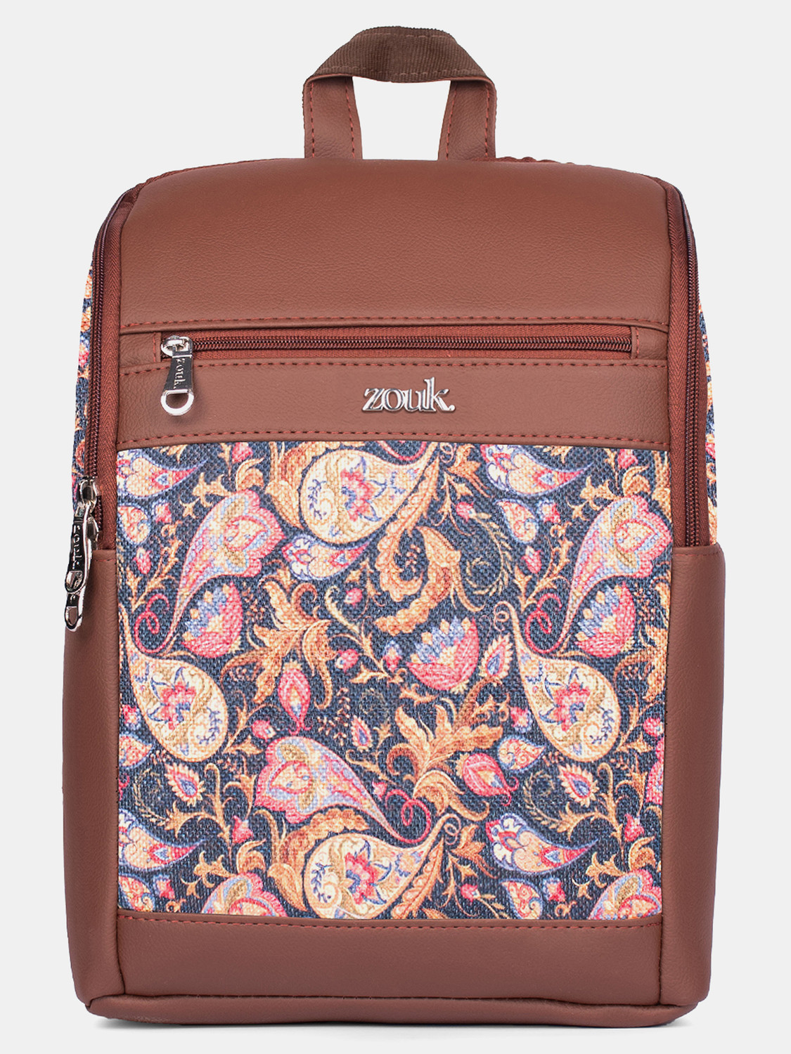 Image of ZOUK Paisley Print Amalia Daypack 10.6 L Laptop Backpack
