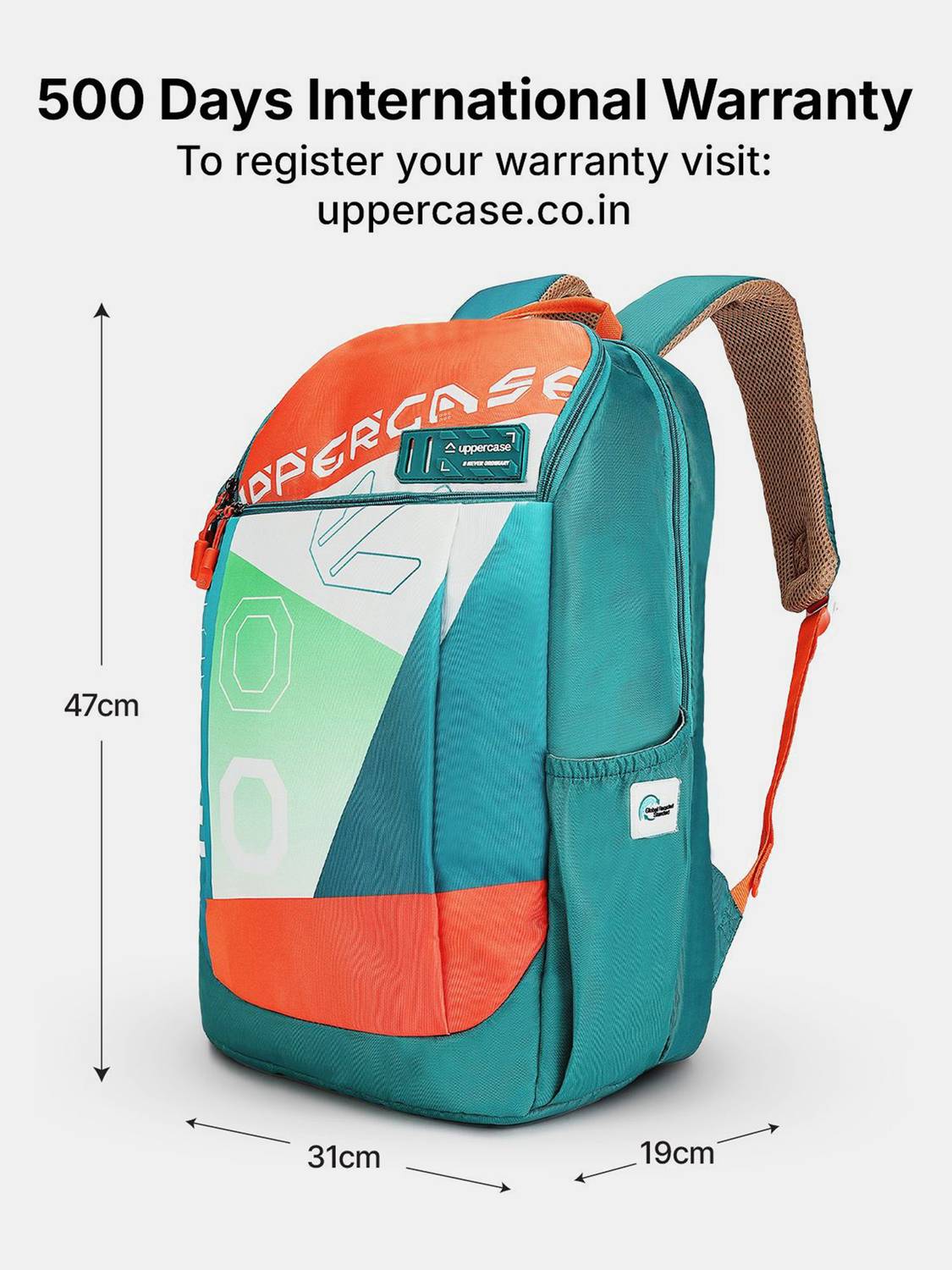 Uppercase Capus 2501 28L Blue Backpack - Image 2