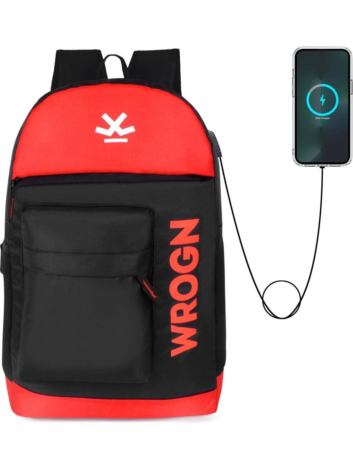 WROGN Unisex Smart Bag With USB Charging Port Casual Laptop Bag-Office Bag-School Bag 35 L Laptop Backpack