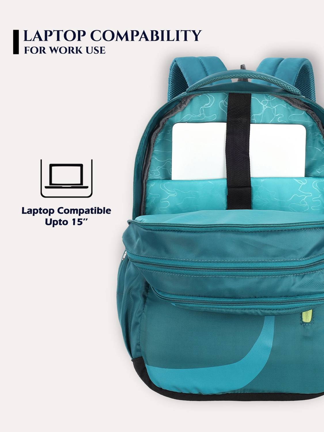 Lavie Sport Zolt X Laptop 34 L Laptop Backpack Teal - Price in