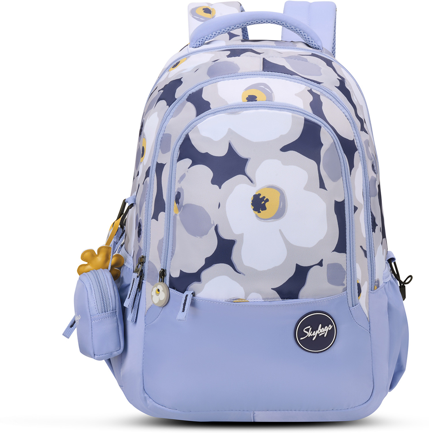 Image of SKYBAGS Stella School Backpack for Girls with 3 Compartments & Detachable Happy Pouch 37 L Backpack