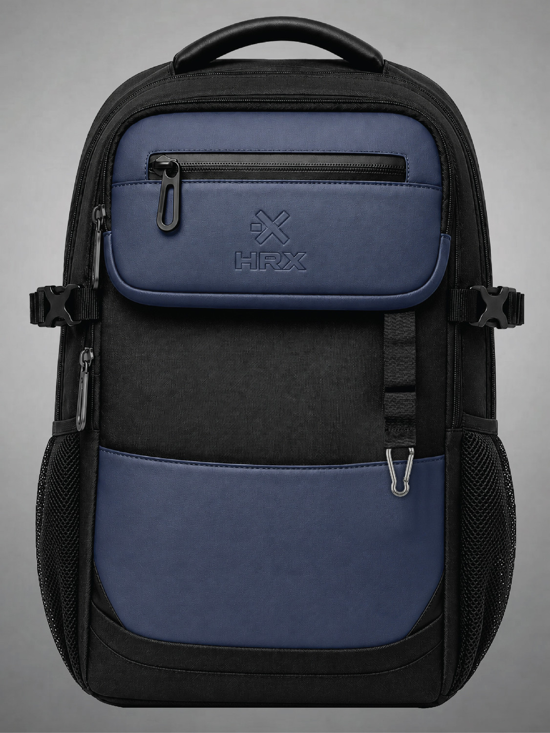 Image of HRX by Hrithik Roshan MetroVault Pro Laptop Backpack with Chest Strap, Luggage Strap and Rain Cover 42 L Laptop Backpack