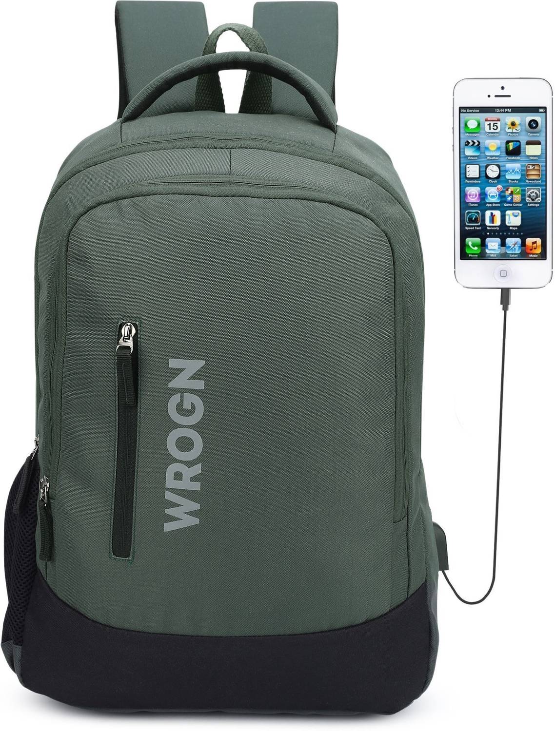 WROGN with USB Charging port and 15.6-inch with two Compartment bag 35 L Laptop Backpack