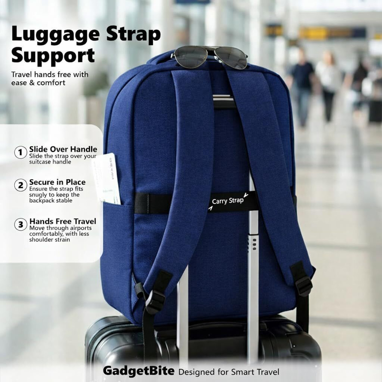 Image of GadgetBite 20L Laptop Backpack 15.6 USB Port,Organiser,Bottle Pocket-Charcoal Grey 20 L Laptop Backpack