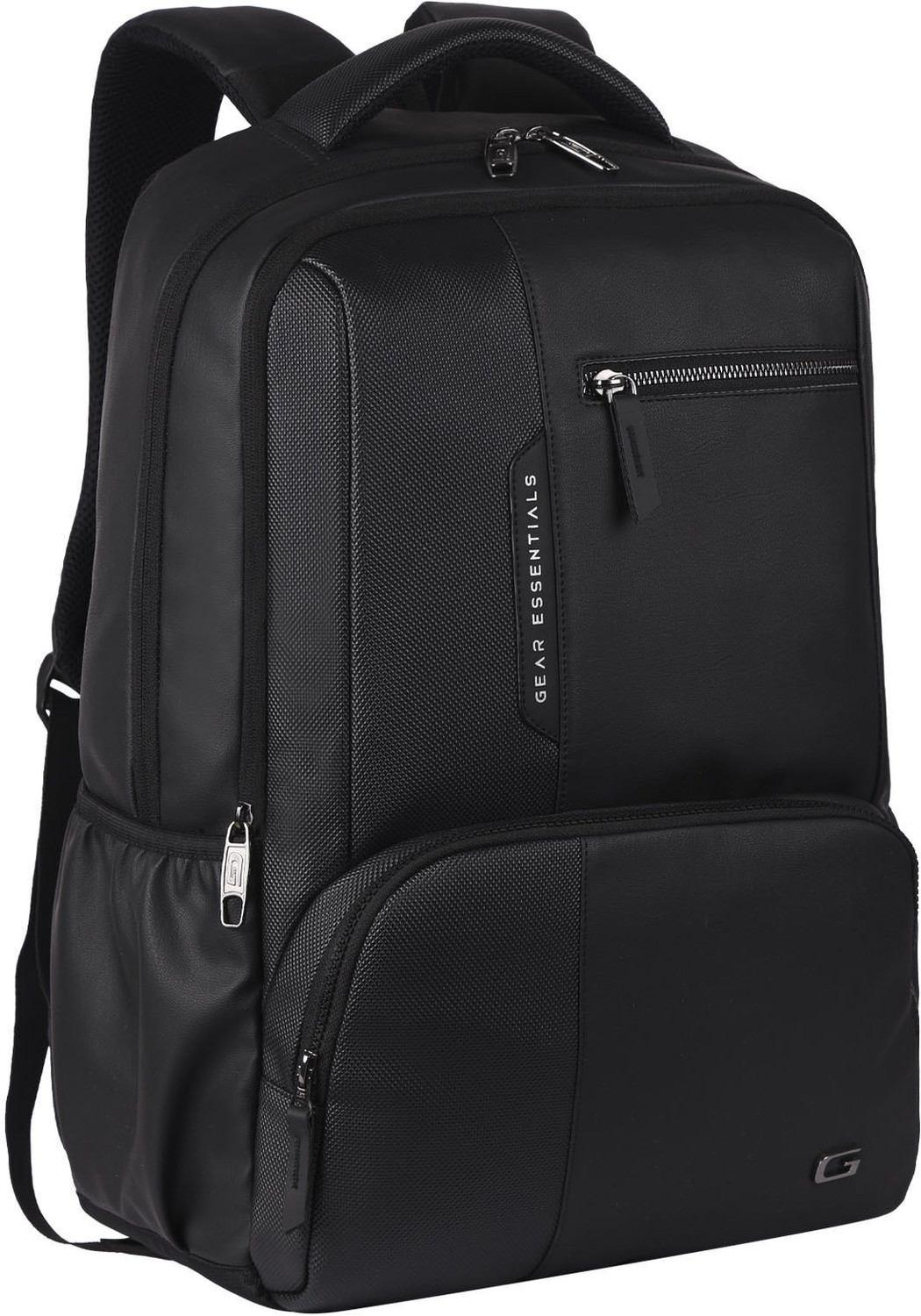 Image of Gear Large 31 L Laptop Backpack Vintage 2 Anti Theft Faux Leather (Black)