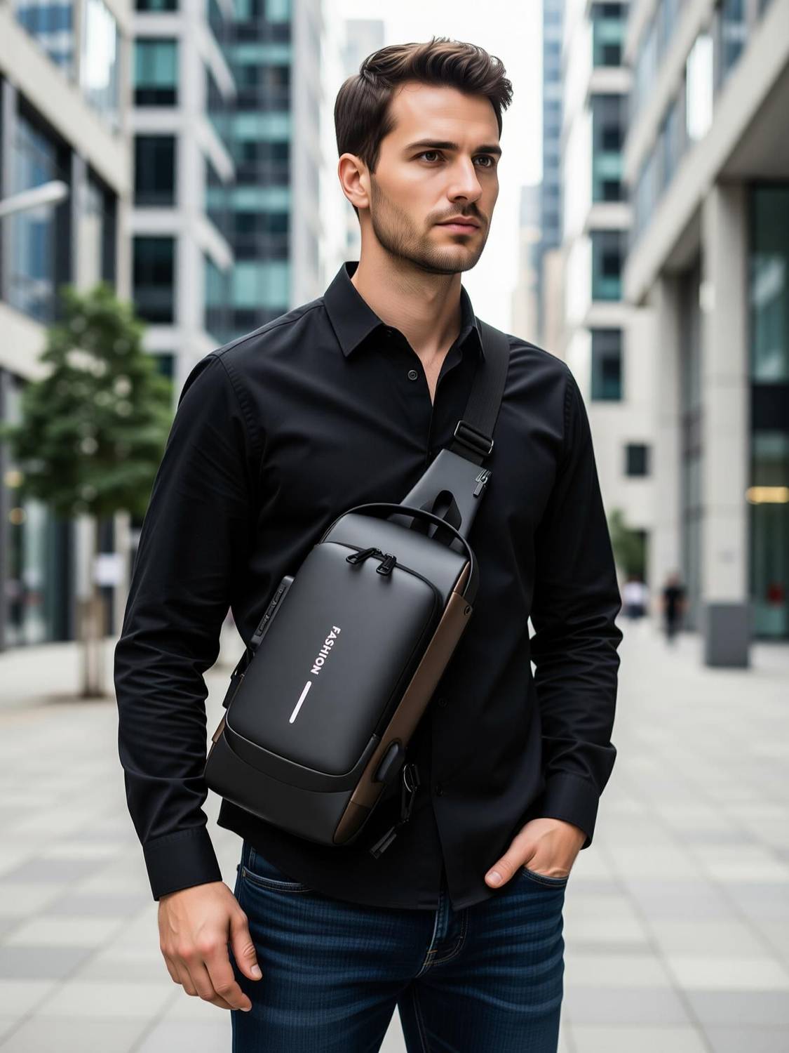 Bellveen 10L Sling Bag Anti-Theft USB - Image 2