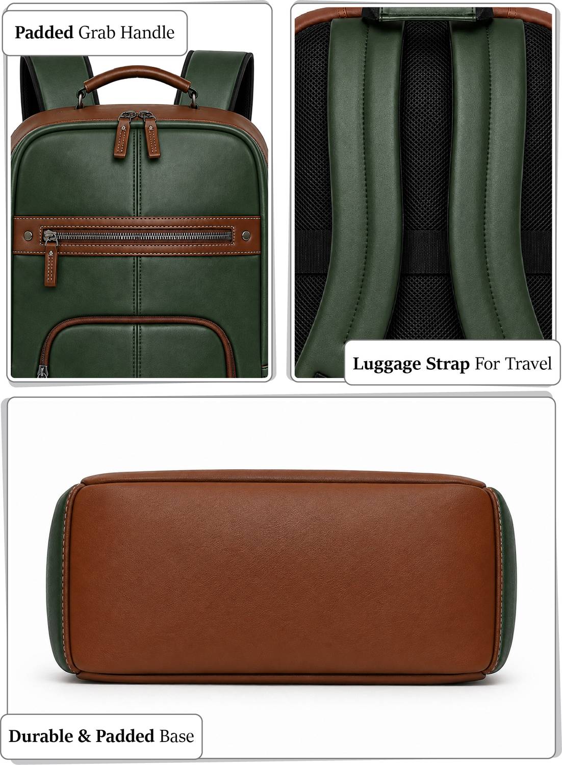 FUR JADEN Vegan Leather 25L Laptop Backpack - Image 4