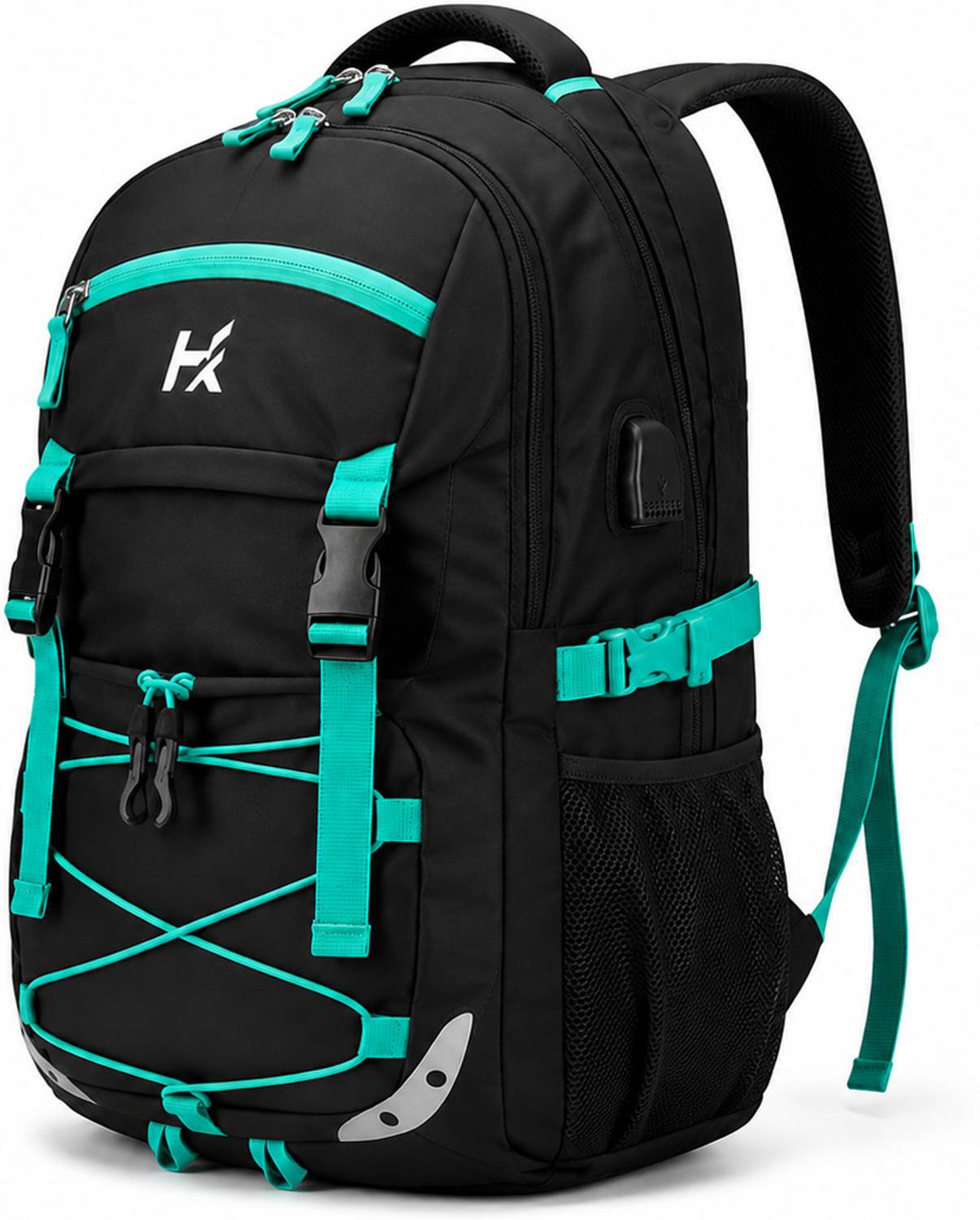 HINEX 45L Black Laptop Backpack - Image 2