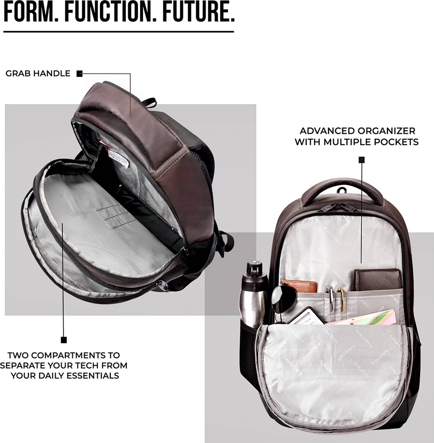 Gear VINTAGE2 28L Anti Theft Laptop Backpack - Image 5
