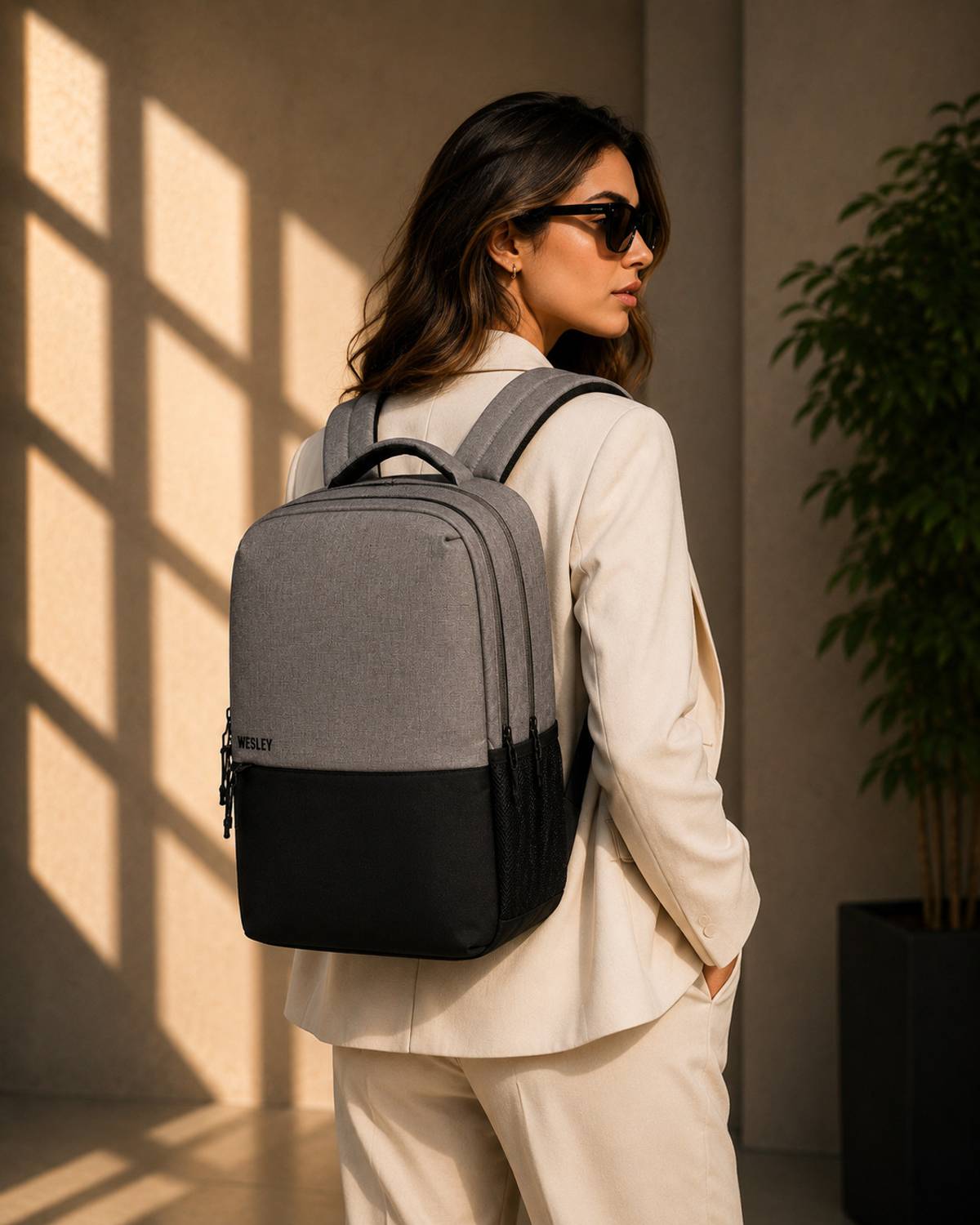 WESLEY Milestone 2.0 30L Laptop Backpack (Gray)