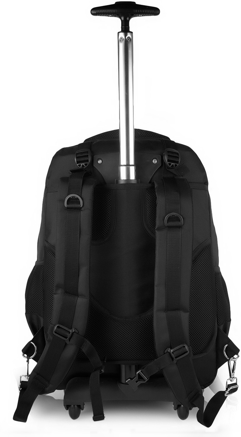 Image of frokht Large 60 L Laptop Backpack Trolley Laptop Backpack for Men and Women Carry on Cabin Size Luggage (Black)