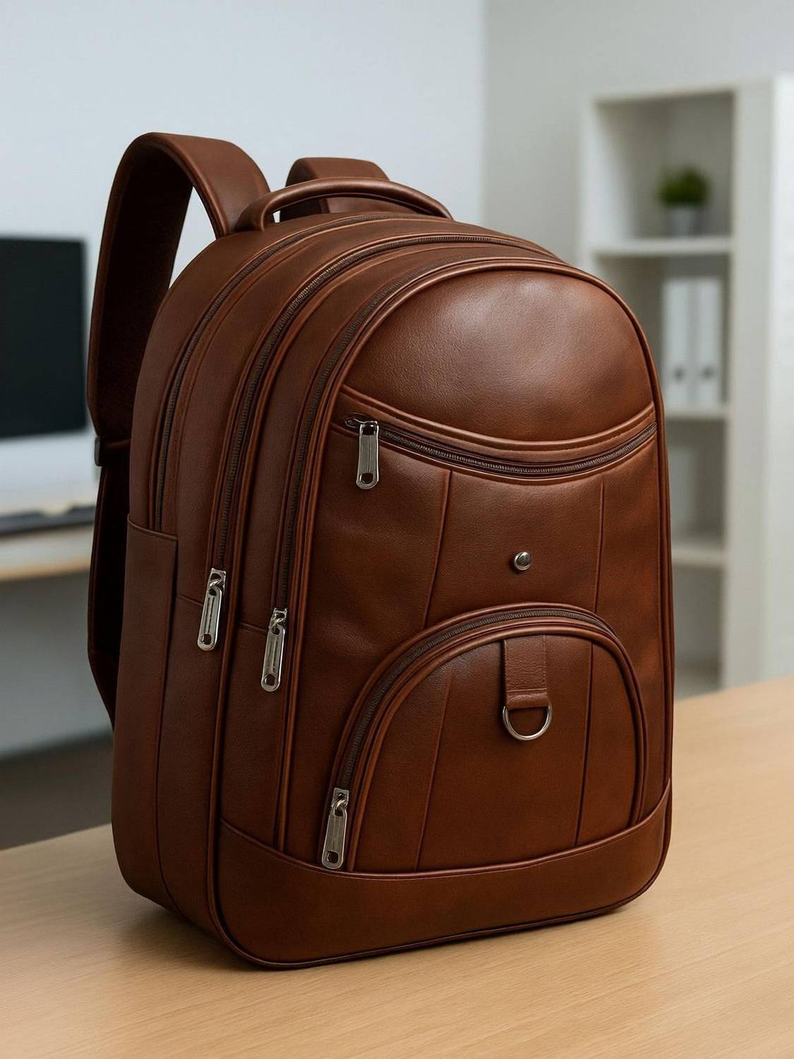 BACKPACKERS Vegan Leather Casual Backpack for Men 35 L Backpack