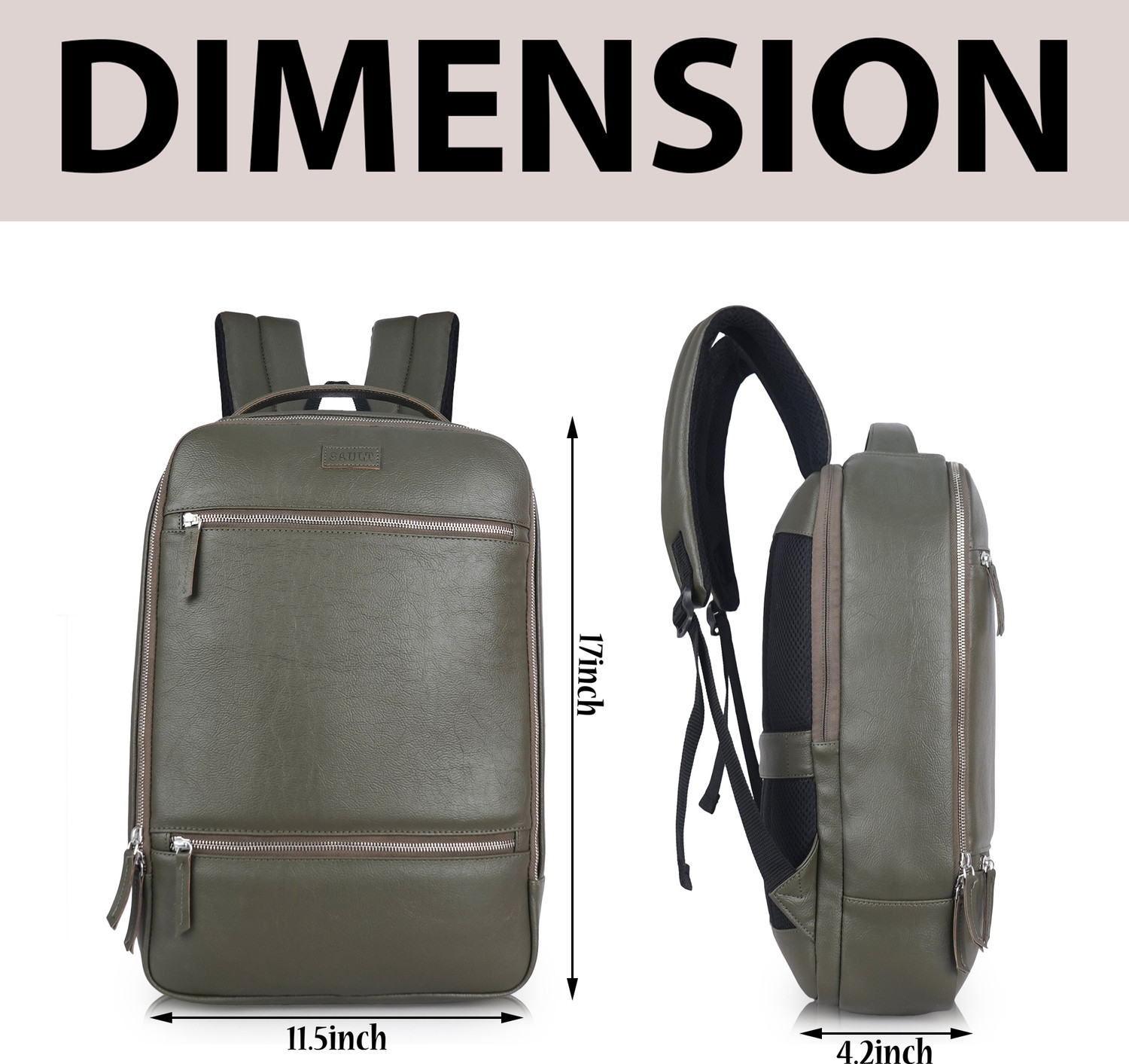 Image of SAULT Classic Laptop Backpack - Sleek, Minimalist Design for Everyday Use Unisex 30 L Trolley Laptop Backpack