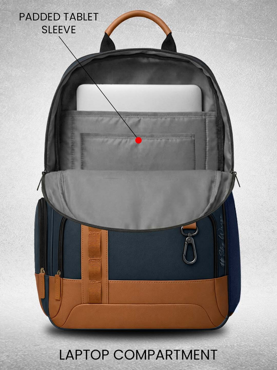 Image of WROGN Unisex Urban Heritage Pro Laptop Backpack with Anti Theft Pocket & Rain Cover 40 L Laptop Backpack