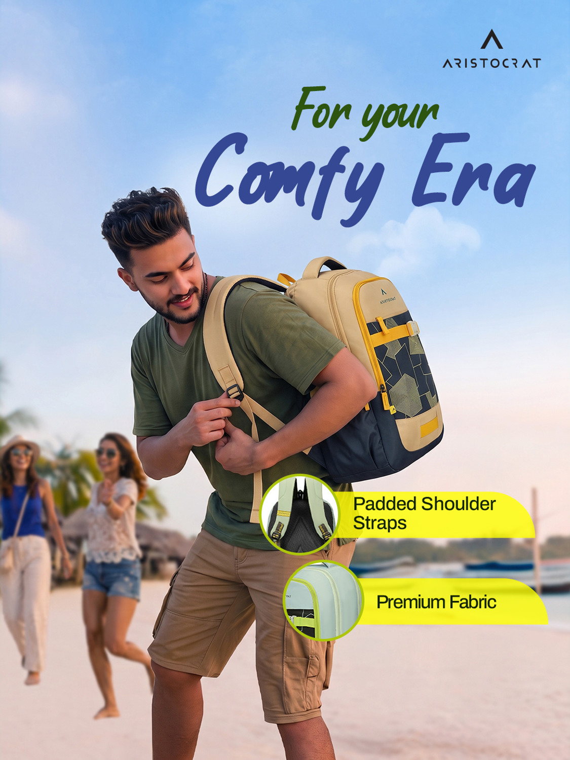 Image of ARISTOCRAT Buzz Casual Backpack with 3 Specious Compartments and Quick-Access Front Pocket 30 L Backpack