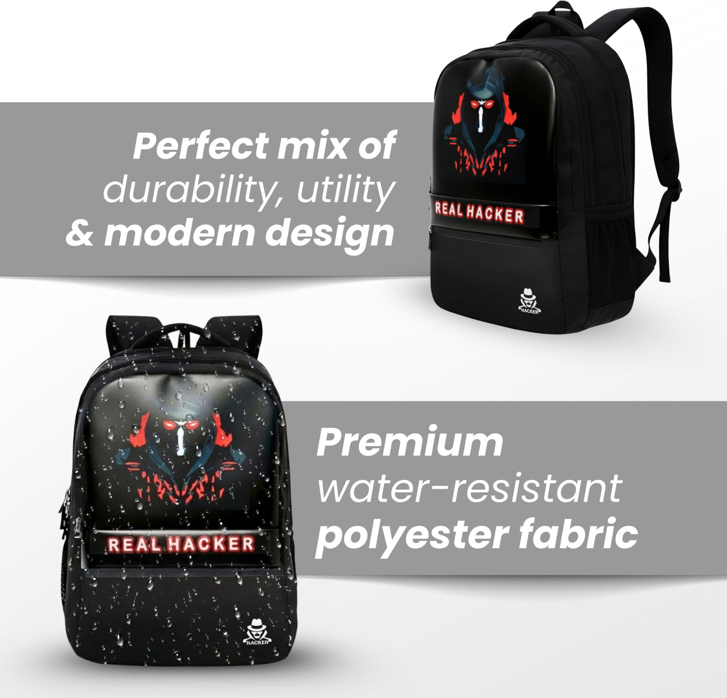 Image of MRSAYON for Men & Women Stylish Real-Hacker printed bag Office, Travel & College 50 L Laptop Backpack