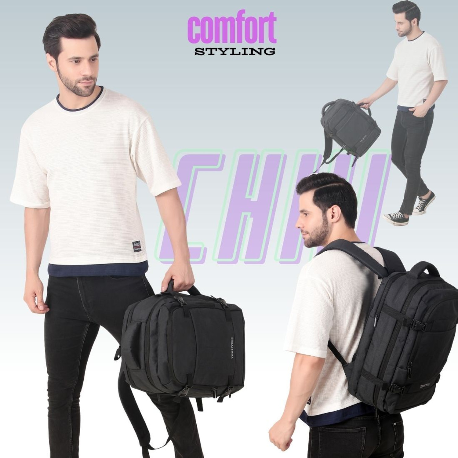 Image of Nexfo Gets Better Ap sFlight Cabin Approved Carry On with 16 inch Laptop Compartment 45 L Backpack