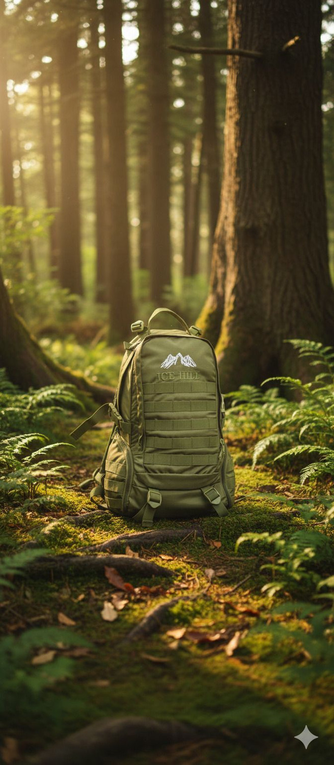 Image of ICE HILLS Medium 25 L Backpack Waterproof Tactical Camo Backpack 25 L Backpack