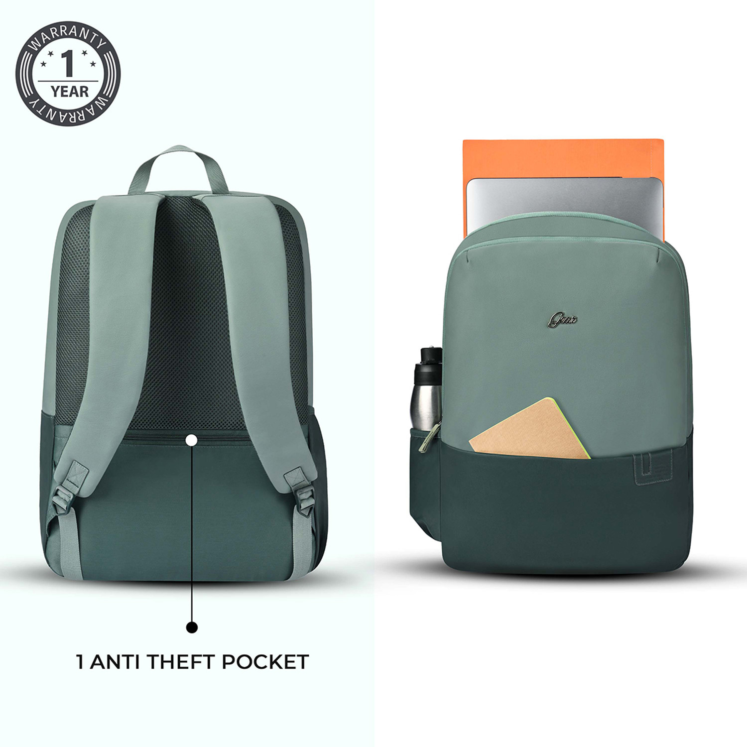 Image of Gear UBER LEATHERITE LAPTOP BACKPACK 12 L Laptop Backpack