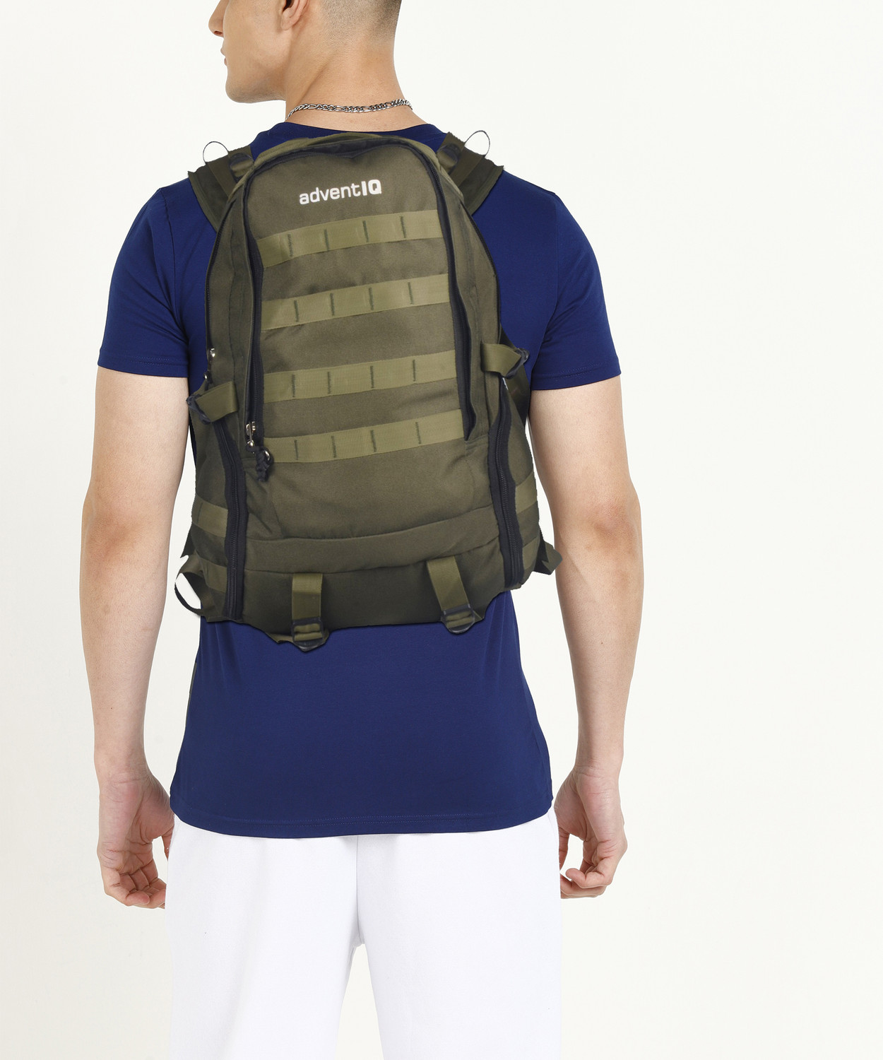 Image of AdventIQ Climber Military /Army 26 L Day-pack Rucksack /Backpack Military Olive Green Clr. 26 L Backpack