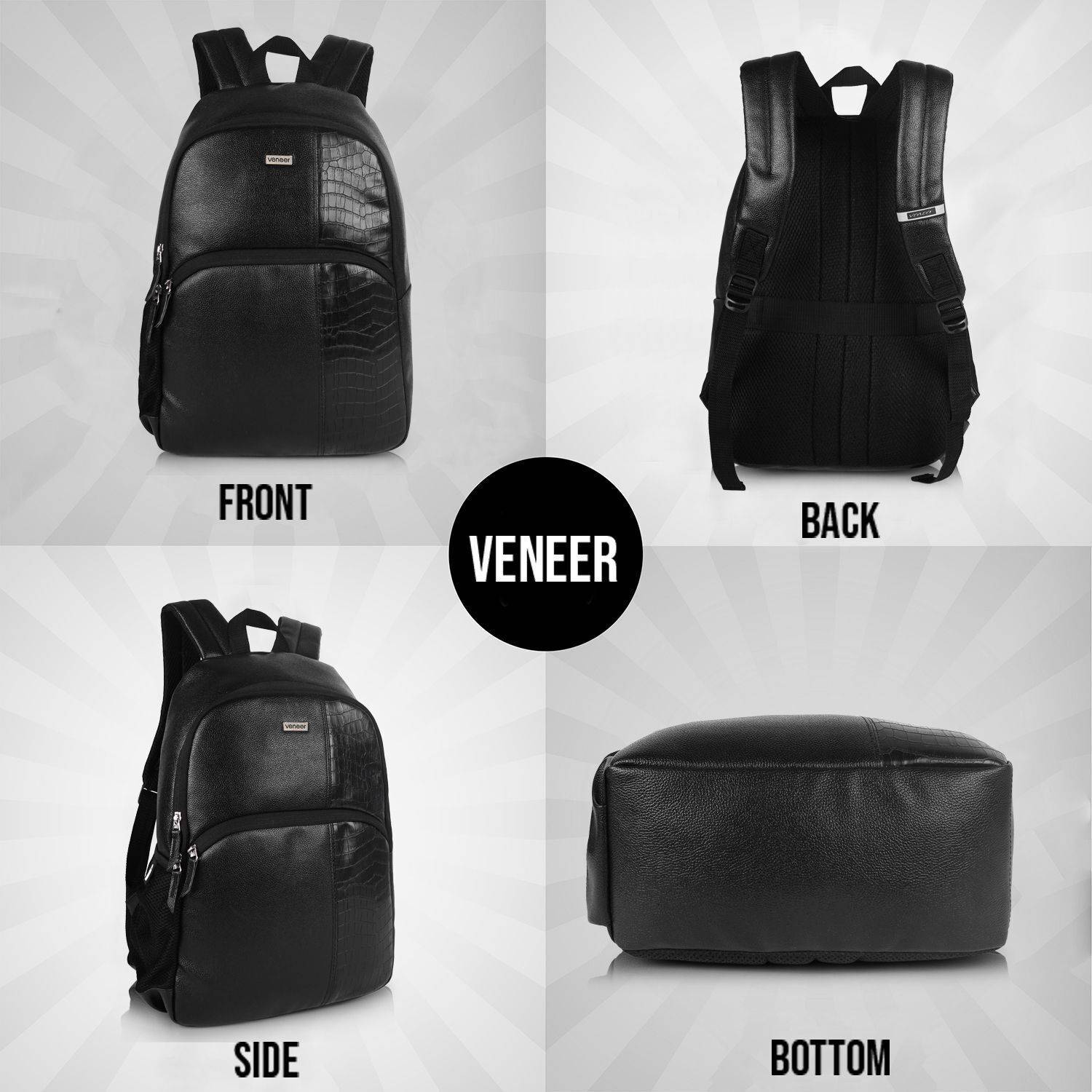 Veneer 25L Vegan Leather Croco Fusion Backpack - Image 4