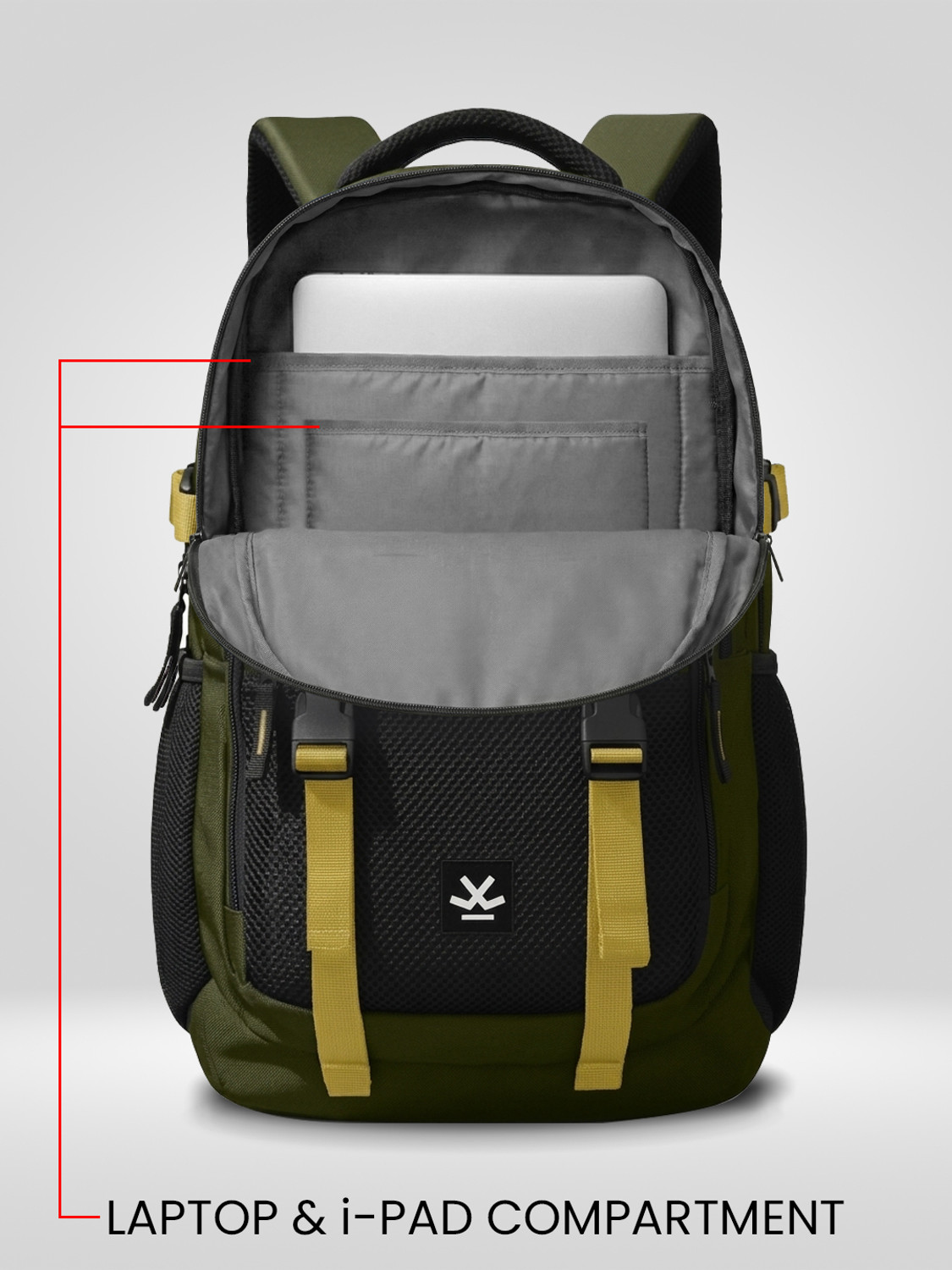 Image of WROGN Unisex Ashper 2.0 with USB Port, Rain Cover and Reflective Strip 42 L Laptop Backpack