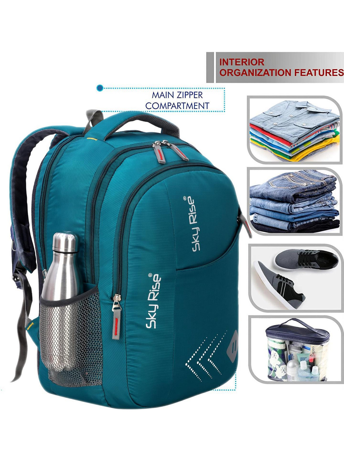Image of SKY RISE Spacy unisex having extra space bag with Office /School /College /Casual 40 L Backpack