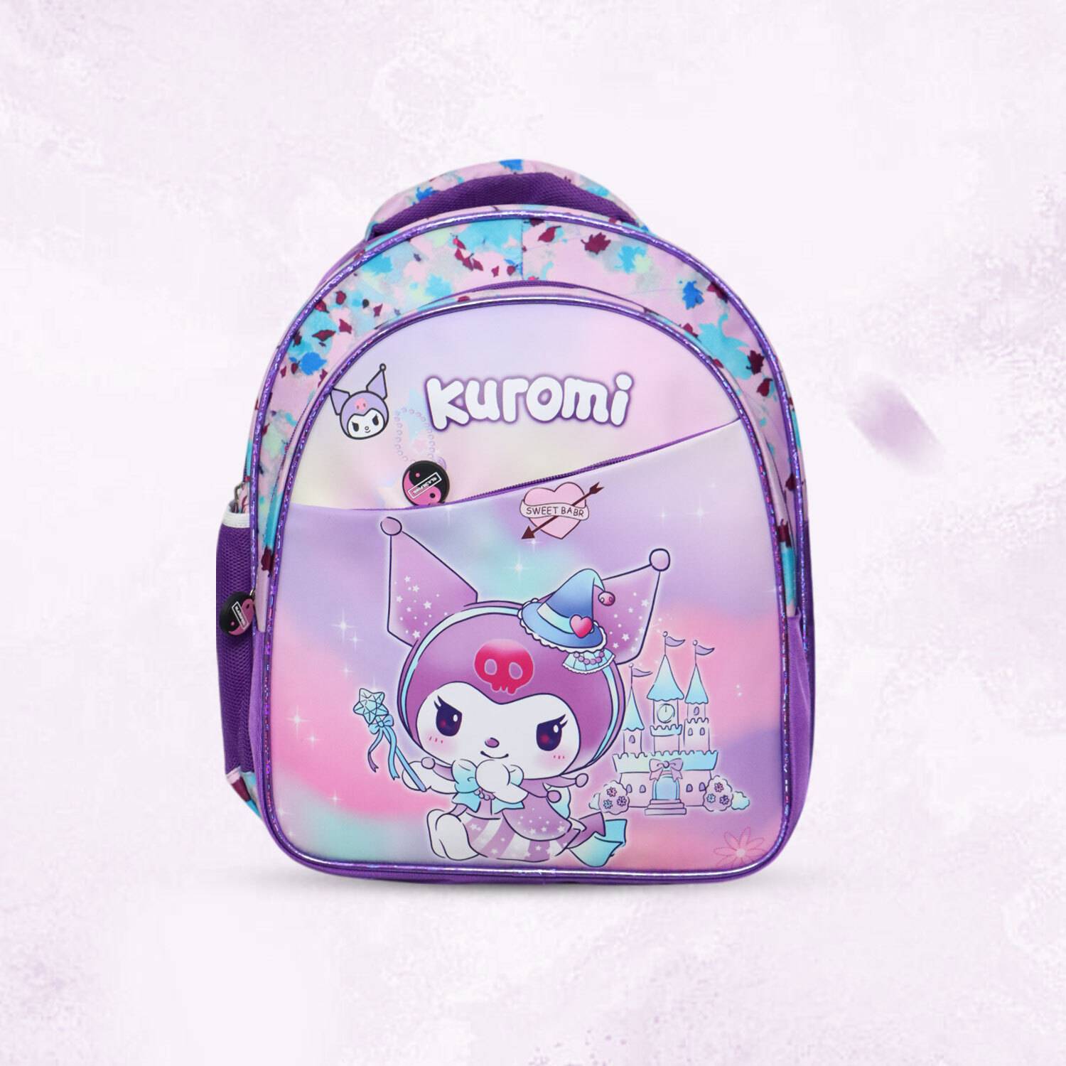 Baby Girl Sanrio Kuromi Light weight Kids School Bag – NUR/LKG/UKG/1st Class 28 L Backpack