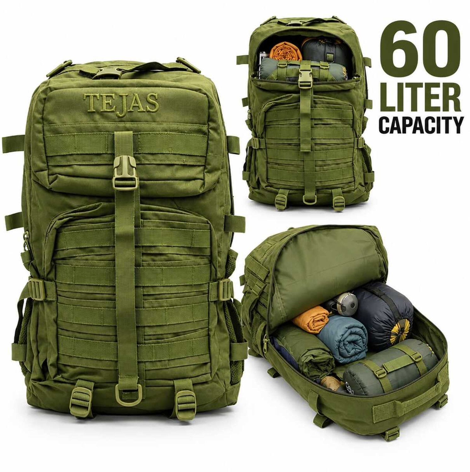 Image of AMC Army Tactical Backpack Tejas 60 L Backpack
