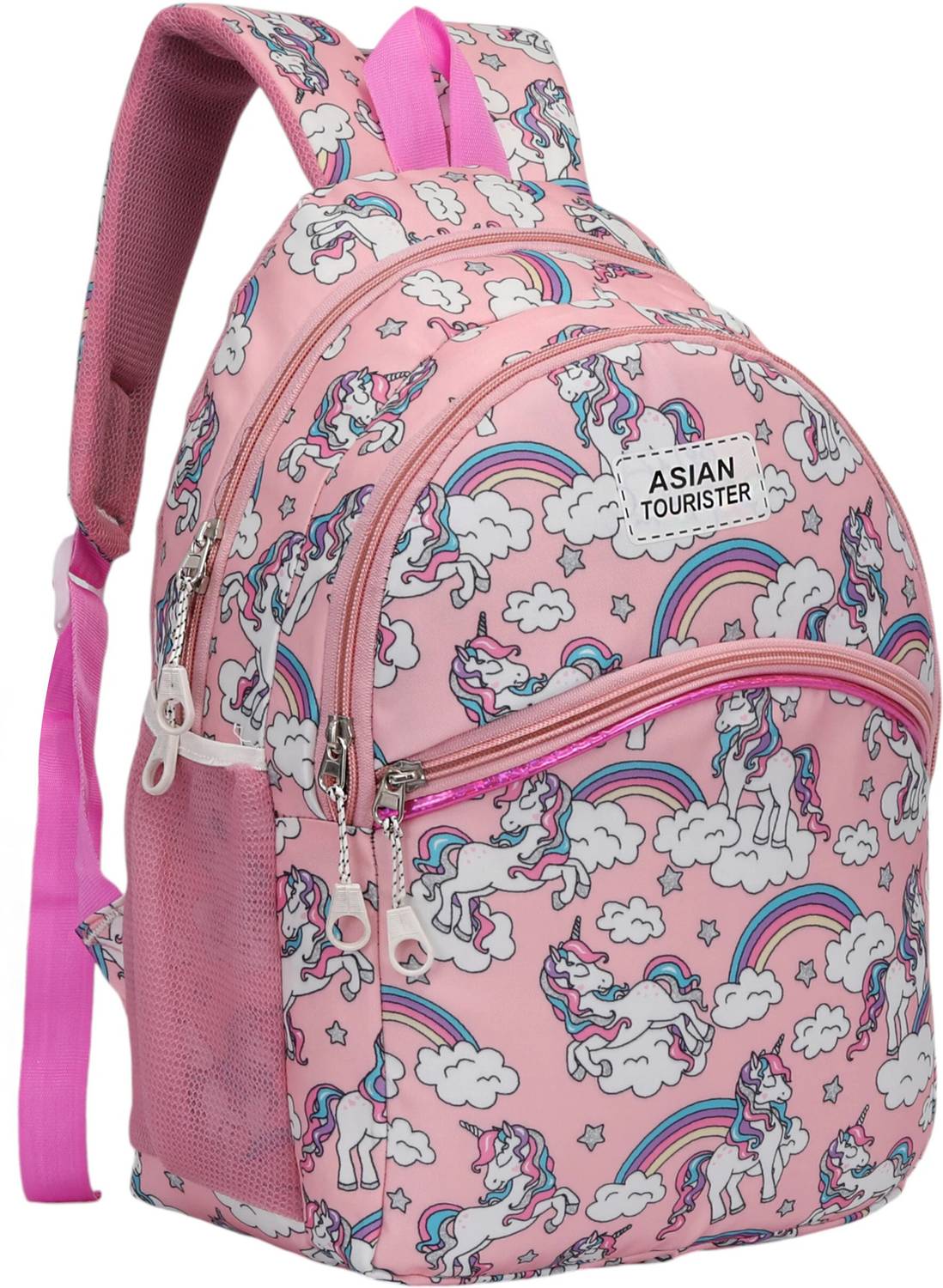 ATB School Bag UKG To ONE CLASS Bag-Pink-printed-07 25 L Backpack