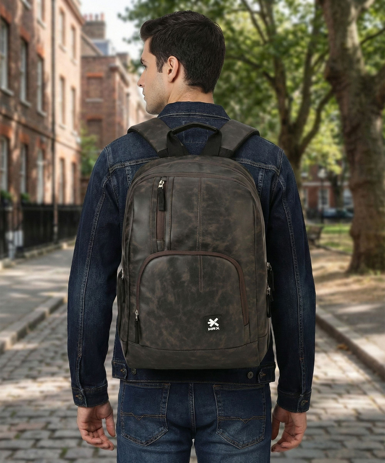 Image of HRX by Hrithik Roshan BRAVO Unisex Bag with rain cover Office /School /College /BusinessE-30.1L 30.1 L Laptop Backpack