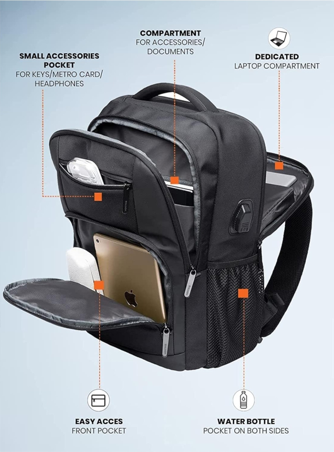 Image of Alison Premium Men Backpack 40 L Backpack