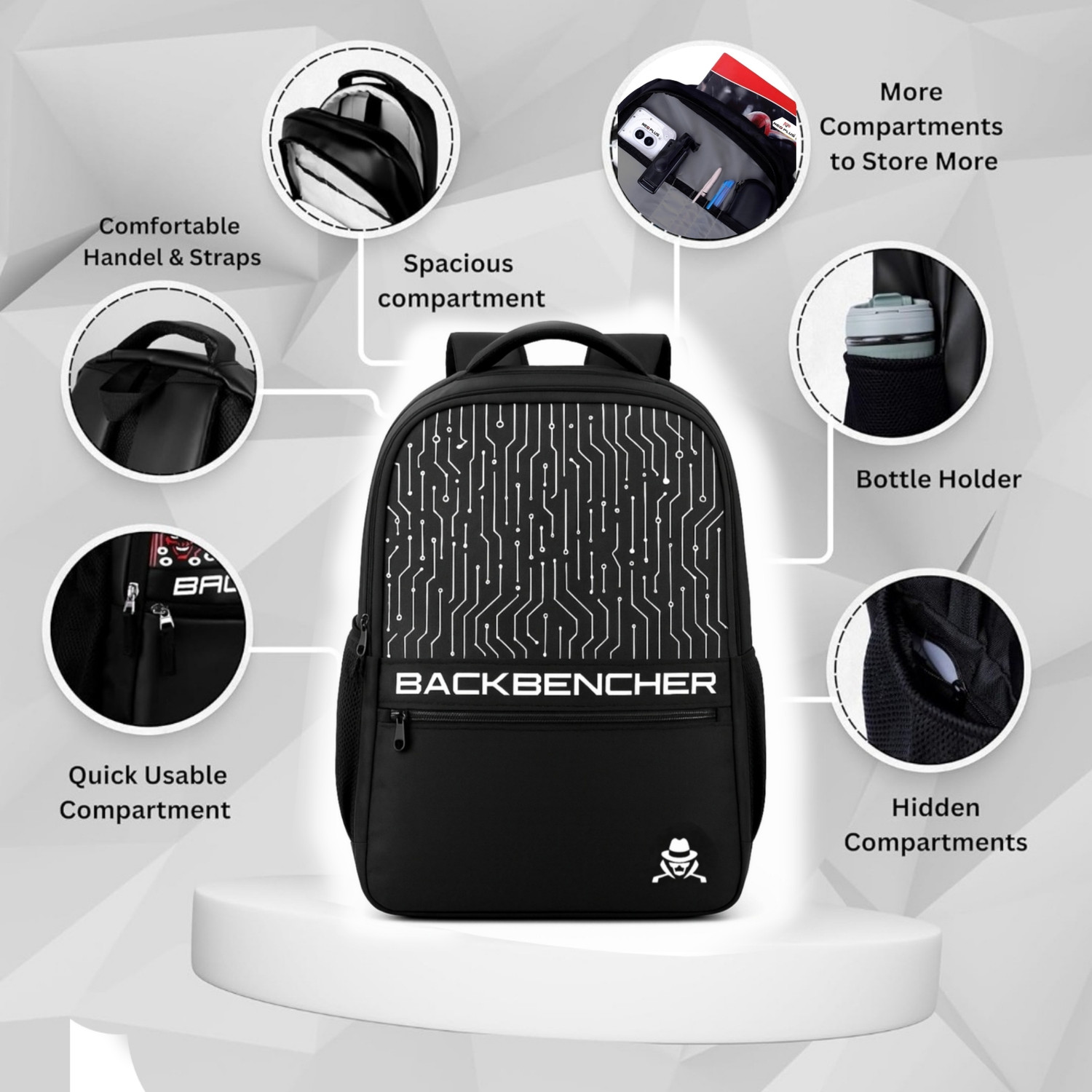 Image of MEGABOND NYLON LARGE 35 L BACKPACK 35 L Backpack