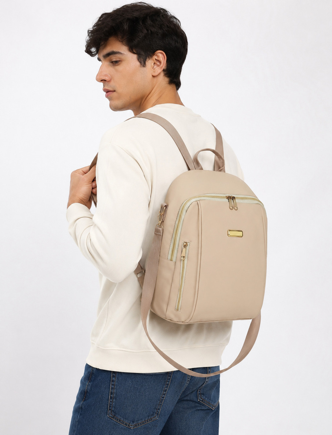 Image of HouseOfCommon Woman Cream Backpack 10 L Backpack