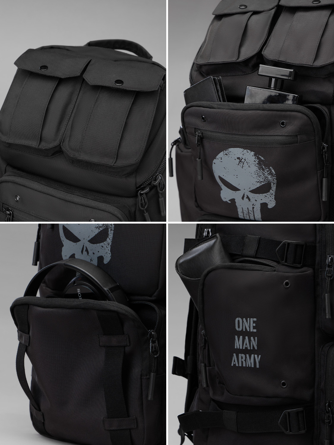 Image of The Souled Store Punisher: Tactical Armour 28 L Backpack