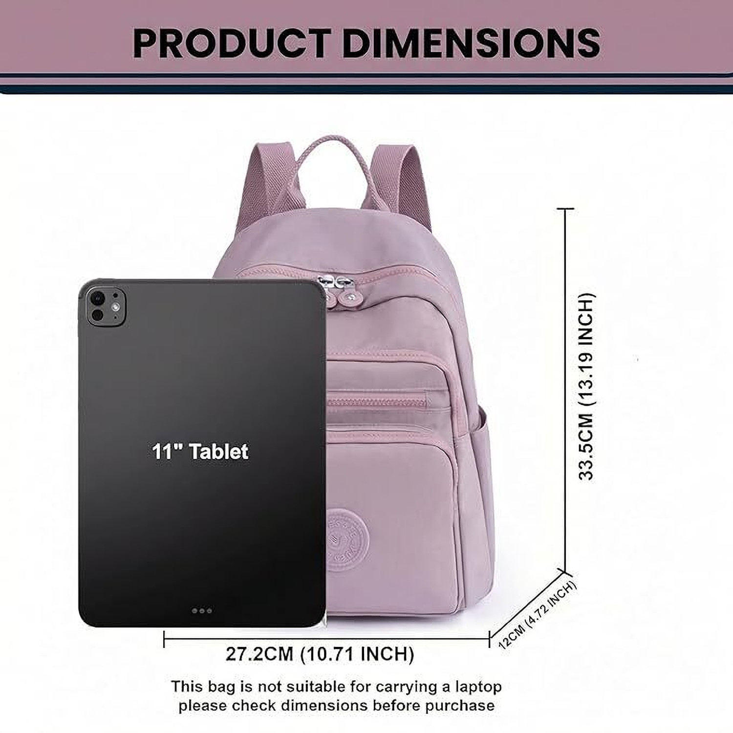 Image of TS WITH TECHSUN Stylish Backpack for Women & Girls Multipocket Daypack for Travel, Office, Work 10.3 L Backpack