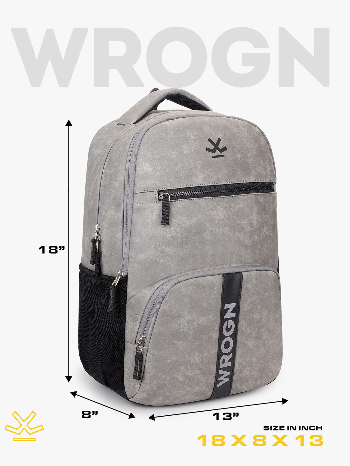 Image of WROGN Vintage Faux Leather Pu Waterproof Unisex Office /College /Business /School /bags 36 L Laptop Backpack