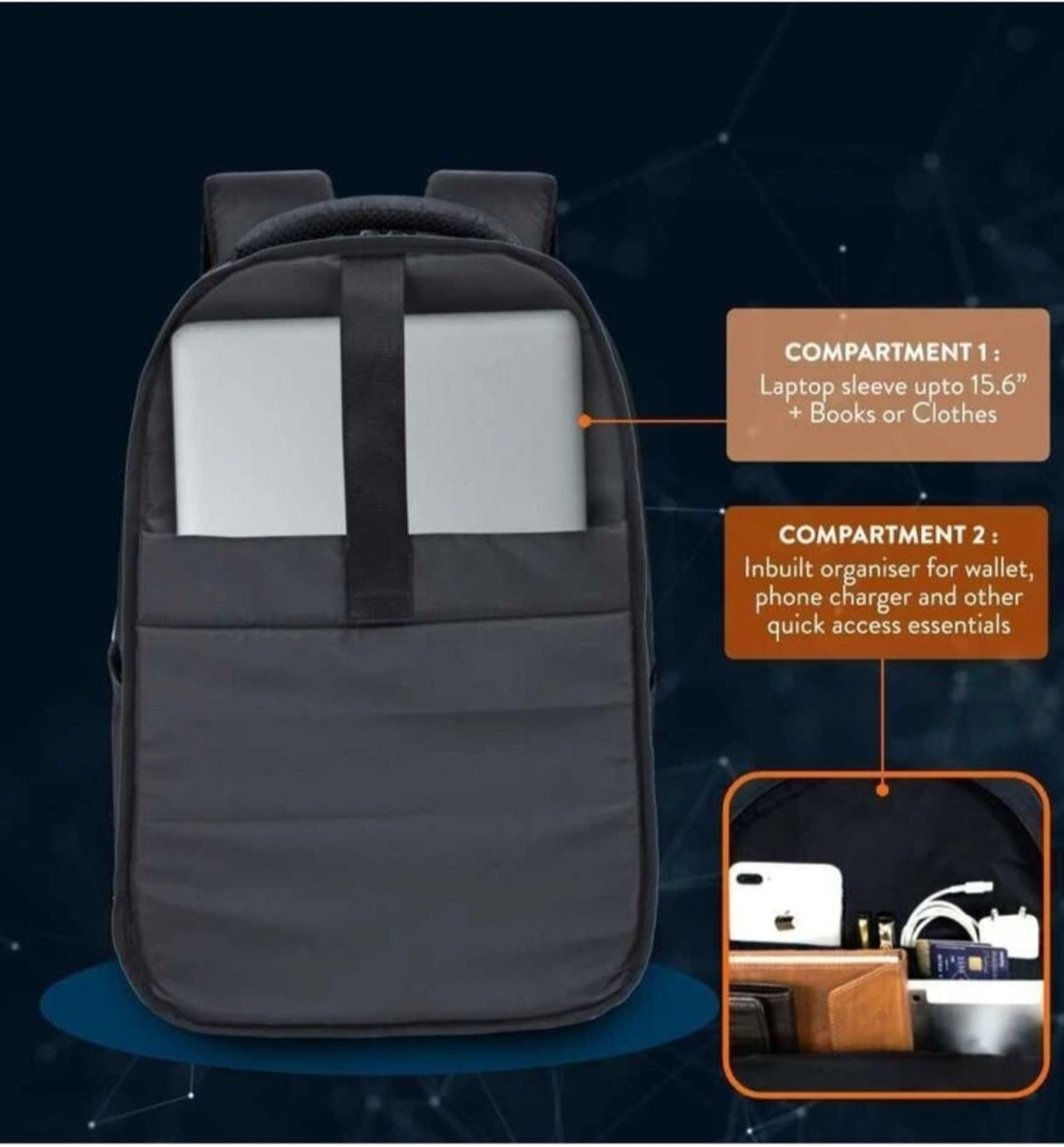 Image of HP X Entry Backpack Light weight Upto 15.6 Inches Laptop Backpack 30 L Trolley Laptop Backpack