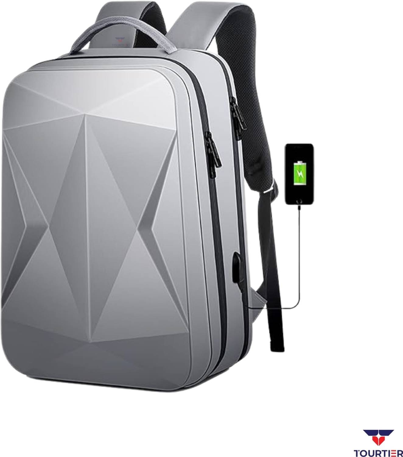 TOURTIER ABS Hard Shell 30L Laptop Backpack - Image 1