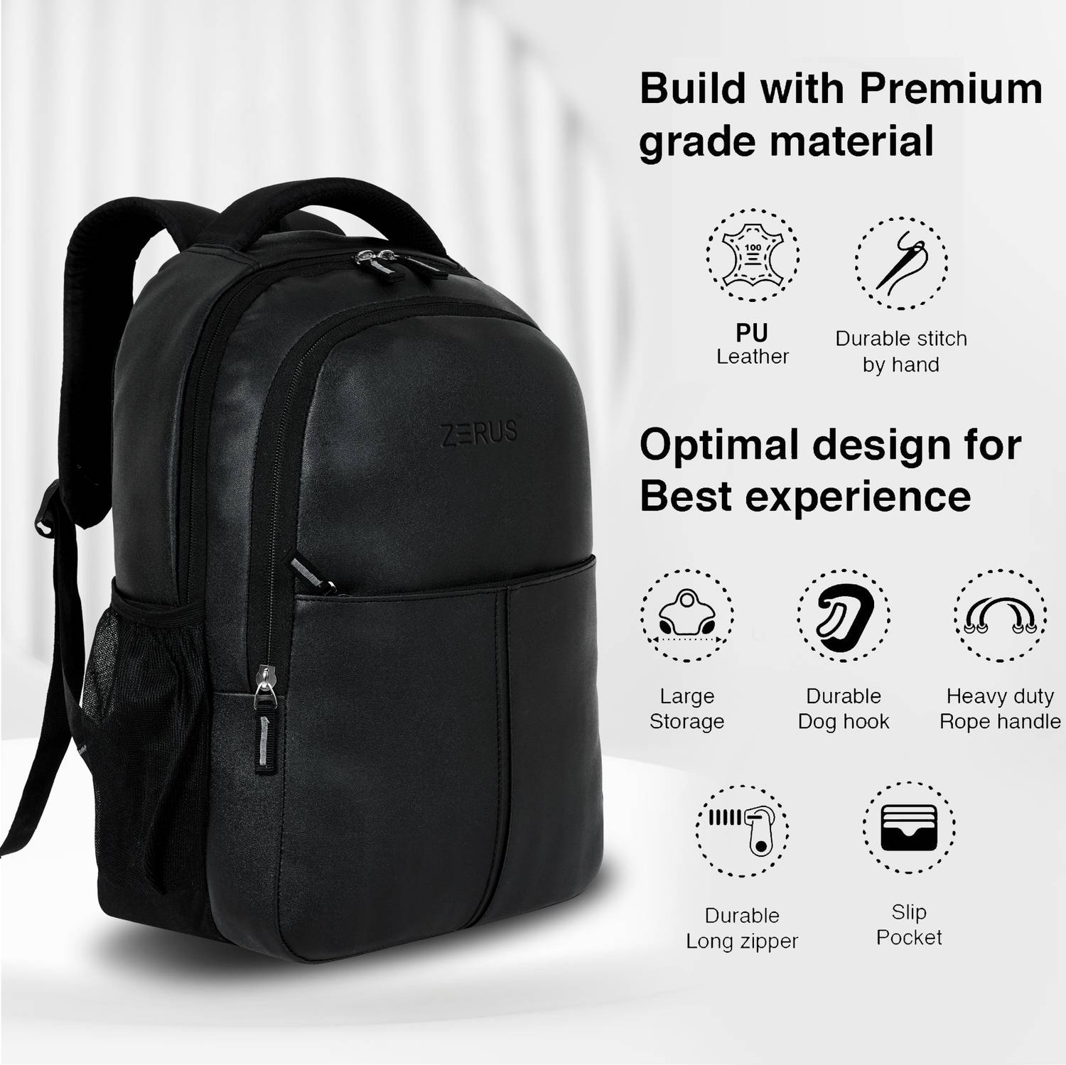 ZERUS Stylish Laptop Backpack - Image 5