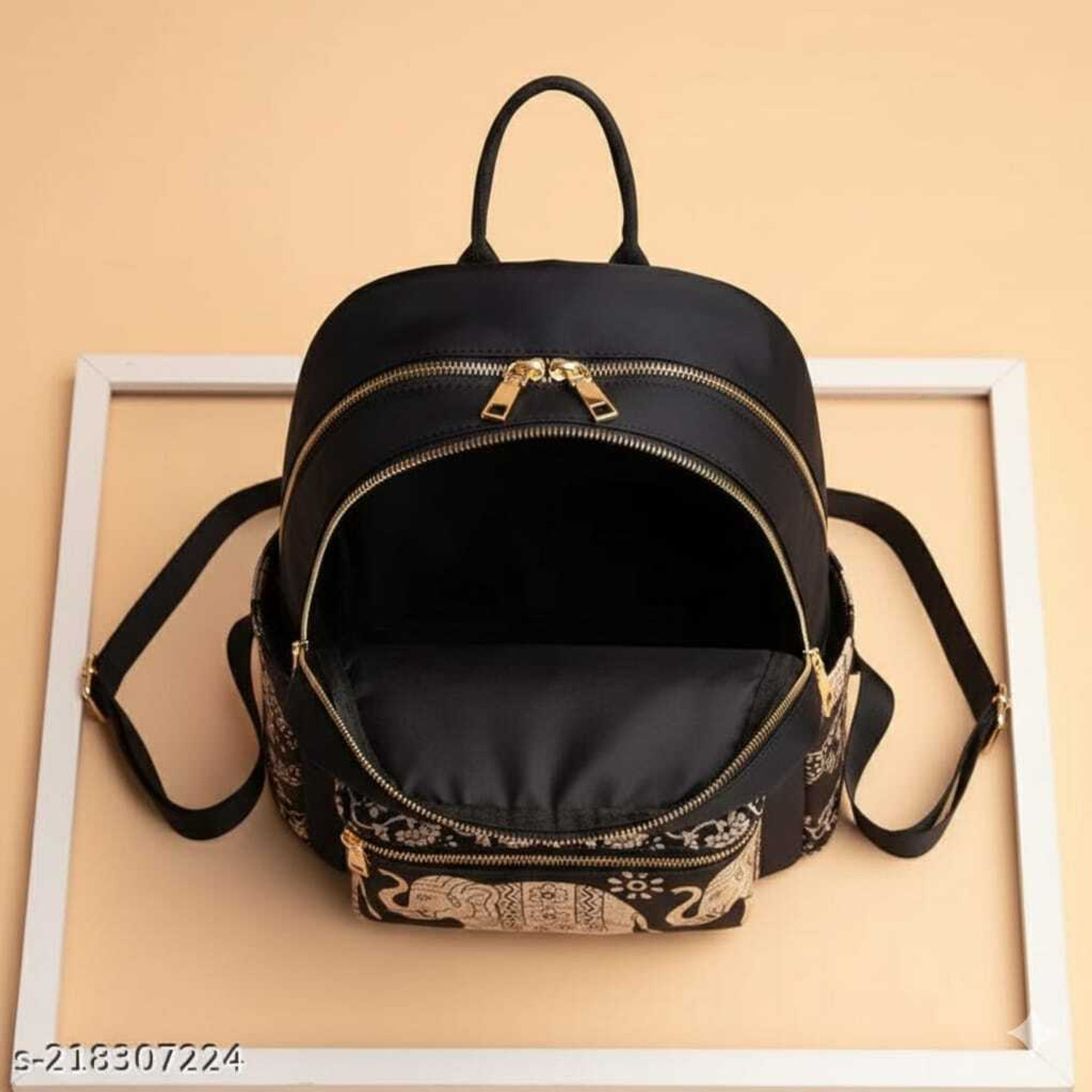 Image of Ignero elephant print Waterproof Lovely Backpack Shoulder Bag Ladies Shoulder Bags 25 L Backpack