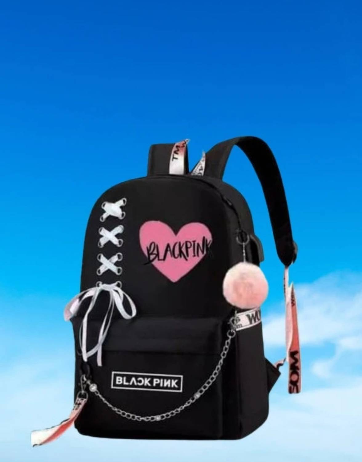 MSWDESIGN blackpink-backpack-17-blackpink 17 L Backpack black