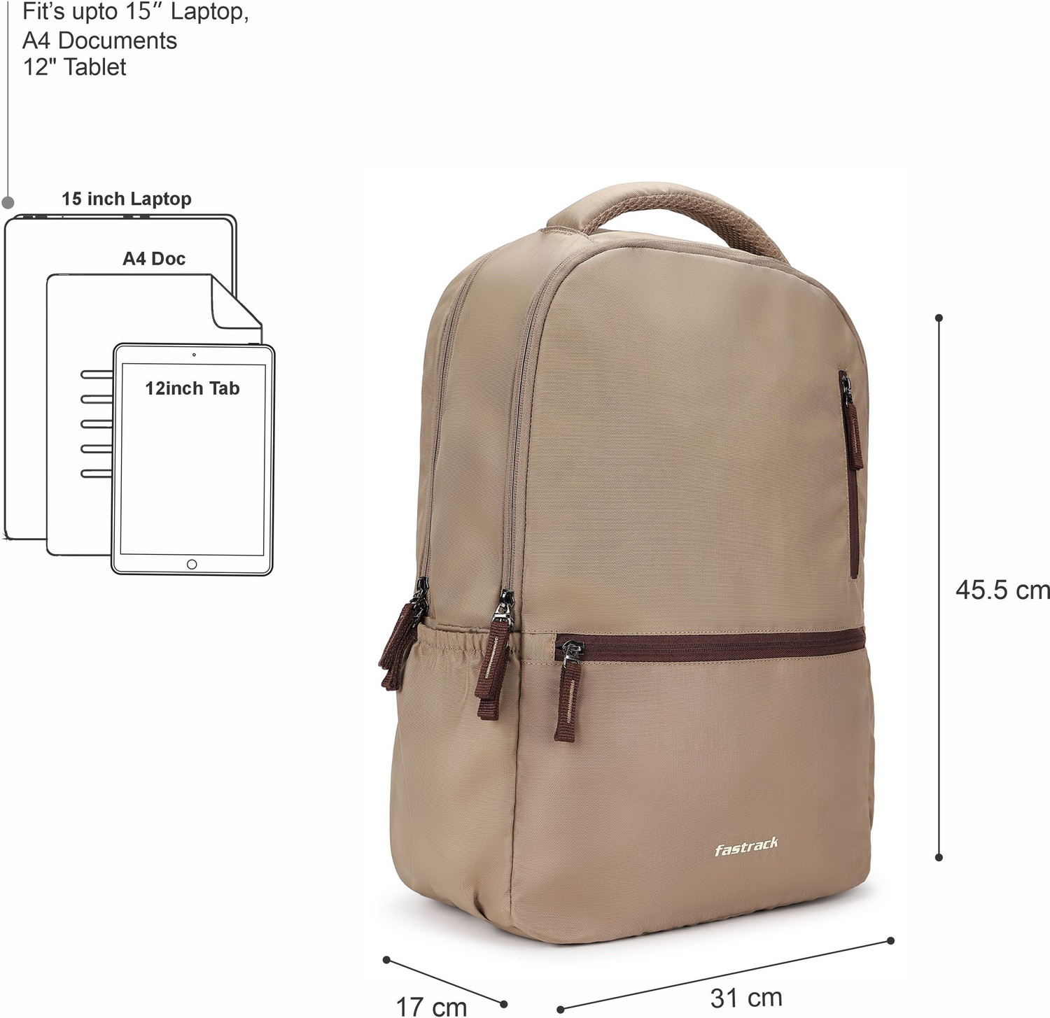 Image of Fastrack Unisex Haulpack Laptop Backpack with 15 inchLaptopSleeve 28 L Laptop Backpack
