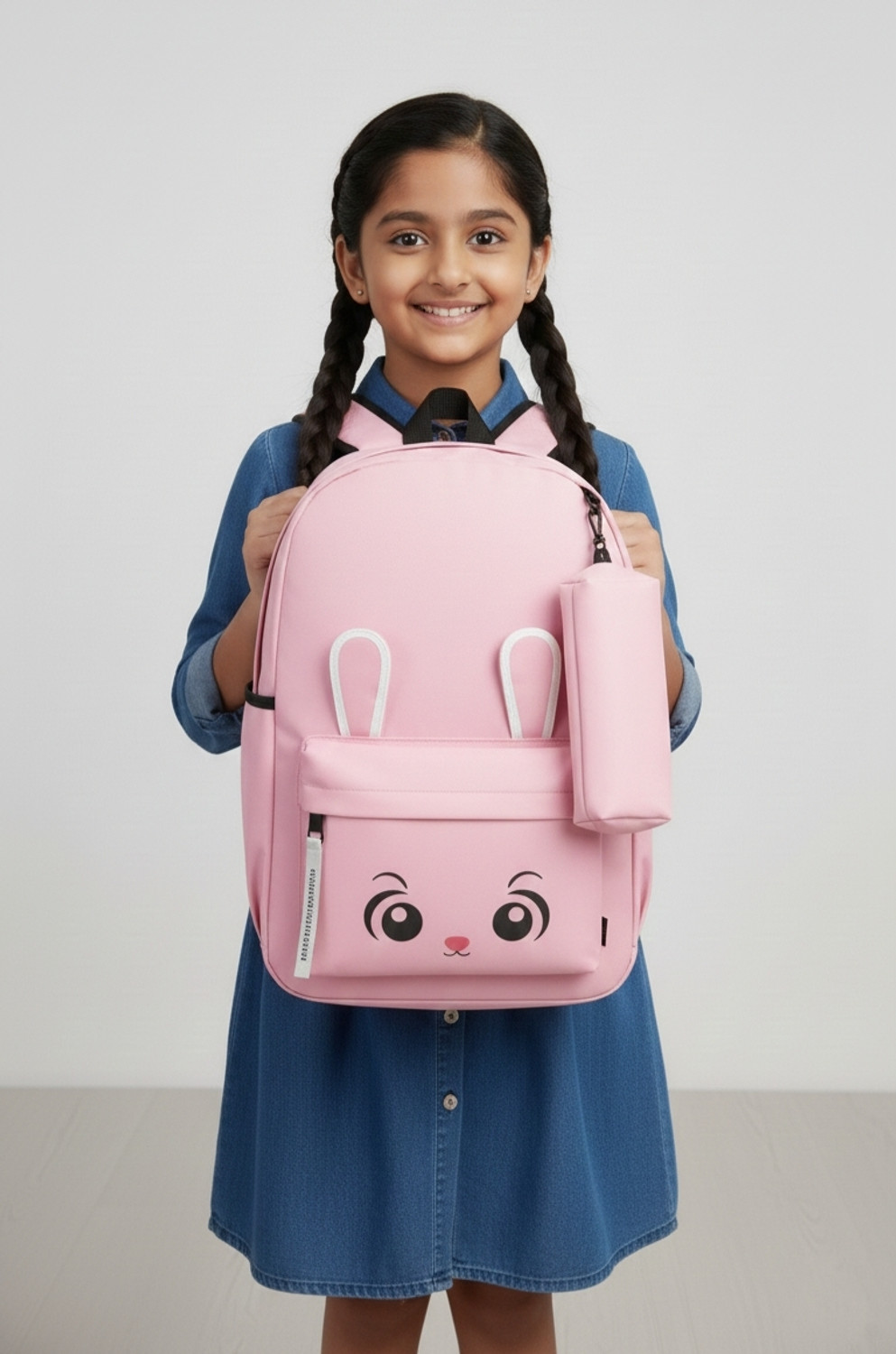 Image of Fashionlife Fancy Print Bunny Backpack For Girls 21 L Backpack